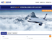 Tablet Screenshot of jetnsave.com